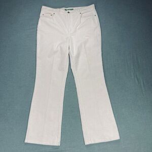 Lauren Jeans Co Ralph Lauren Corduroy Flare Leg Jeans Sz 12 Blush Pink Stretchy